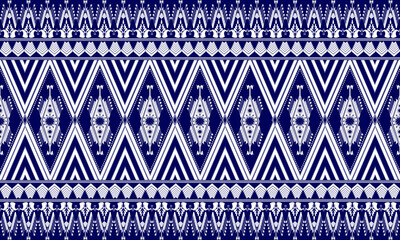  Vintage Botanical Symmetry Ikat seamless pattern Design

