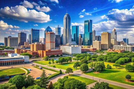 Dallas Skyline Dealey Plaza Panorama: Stunning Cityscape Photography