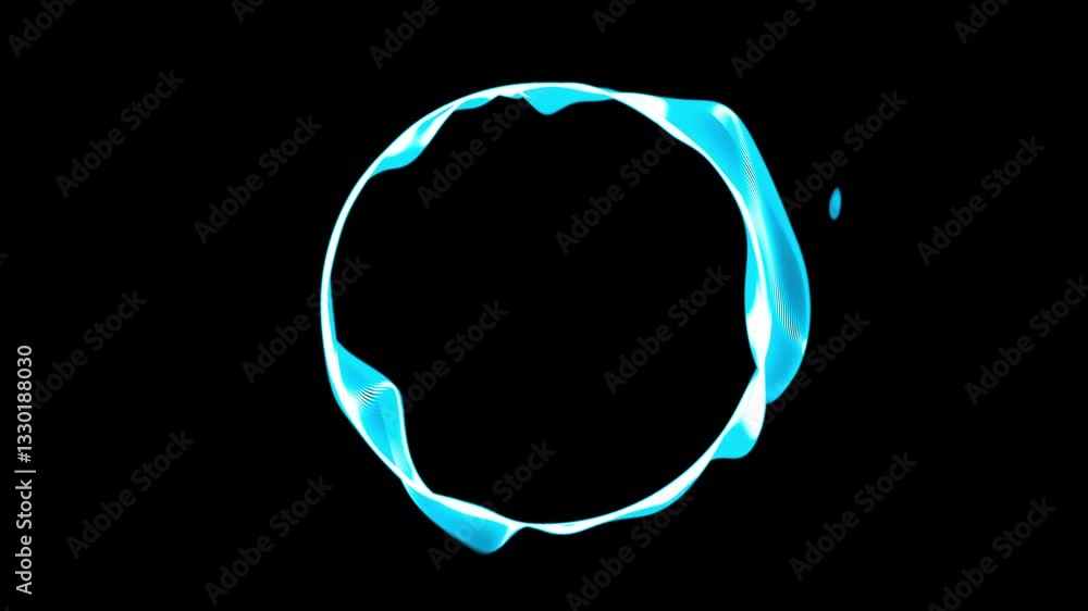 Poster abstract glowing circle. computer generated 3d render