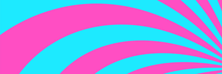 Sunbeam rays psychedelic pattern in blue and pink colors. Abstract background for cards, t-shirts, posters, covers, banners etc.