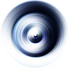 Colorful radial motion effect. Abstract rounded background. Color curves and sphere.