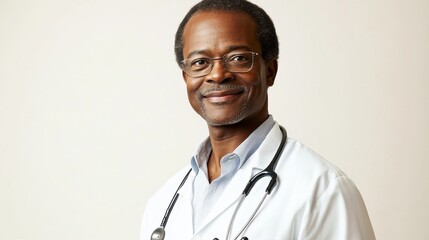 Warm Smiling Male Physician Portrait