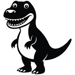 Fototapeta premium tyrannosaurus rex dinosaur vector isolated on white background eps 10 