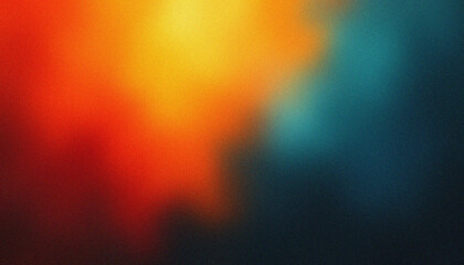 Multi-Color Blurred Gradient with Noise Effect, Dynamic Gradient Flow, Black and Vibrant Hues on a Dark Backdrop