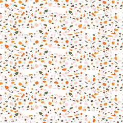 Simple whimsical modern abstract shape seamless pattern. Trendy pastel color hand drawn playful style for wallpaper, backdrops and summer material texture. Fashion and home decor all over print.