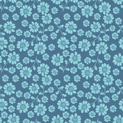 Exotic hand drawn flowers, seamless patterns with floral for fabric, textiles, clothing, wrapping paper, cover, banner, home decor, abstract backgrounds. Vector illustration