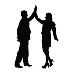 business man and businesswoman