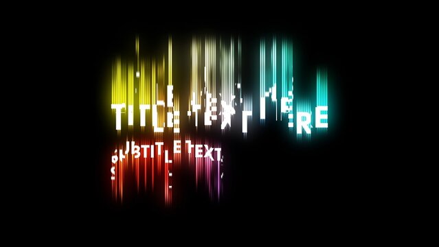 Bright Digital Animated Title & Subtitle