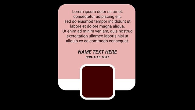 Corporate Business Review Panel with Image Placeholder