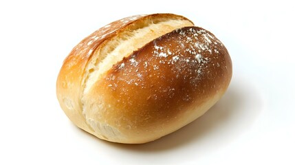 Bread roll isolated over white background