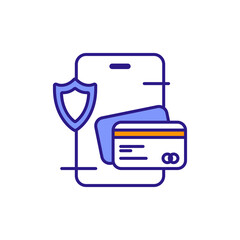Colored Secure Payment Icon for Digital Safety Assurance.