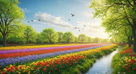 Rebirth of Nature in Spring