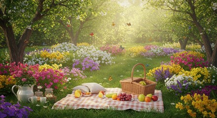 Romantic Garden Picnic 