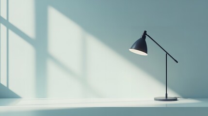 Minimalist Lamp in Soft Light and Shadows