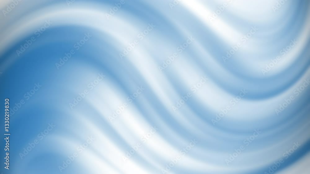 Aufkleber a serene abstract background featuring smooth blue and white waves, creating a calming and tranquil 