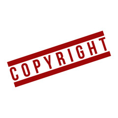 copyright rubber stamp design vector template