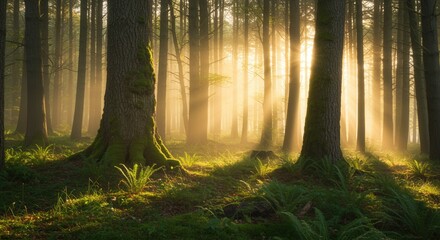 morning in the woods