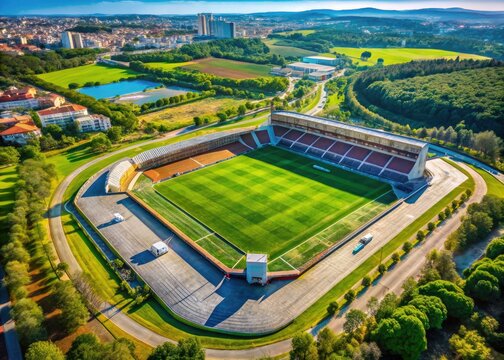Lisbon Jamor National Sports Center Aerial Drone Shot - Stunning Landscape Photography