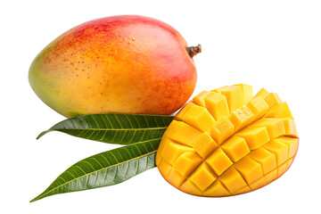  mango isolated on white background PNG. GENERATIVE AI
