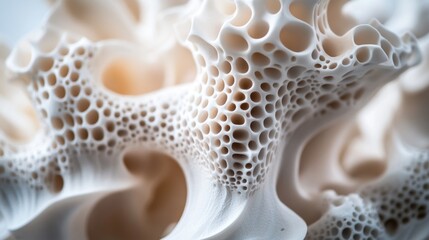 White mesh object with holes
