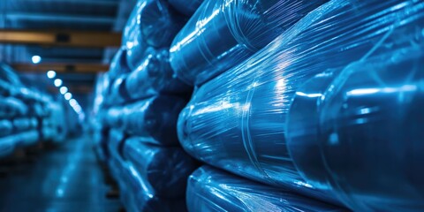 Blue Plastic Warehouse