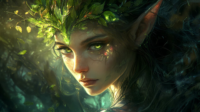 nature delicate elfin visage