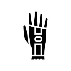 neoprene gloves water trip tourism glyph icon vector illustration