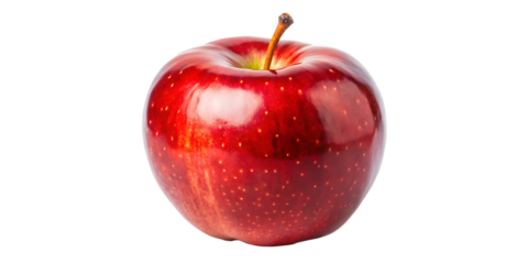 red apple isolated on white background PNG. GENERATIVE AI