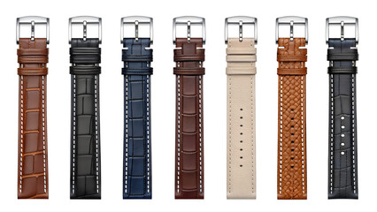 Elegant Watch Straps Collection Brown Black Blue Leather Bands Accessories