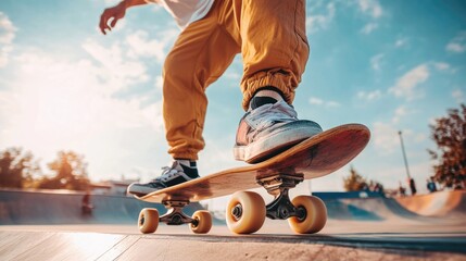 Skateboarder on Ramp