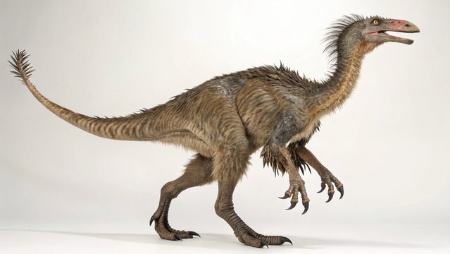 Deinocheirus in full view on studio background