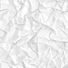 Obraz premium Textured white paper background with a crumpled effect, ideal for creative designs and professional presentations