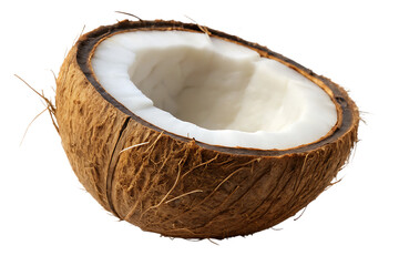 coconut isolated on white background PNG. GENERATIVE AI