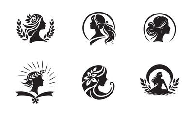 A collection of black and white vector animal tattoo designs featuring symbols of nature, wild creatures, and tribal art including birds, lions, fish, dragons, and horses