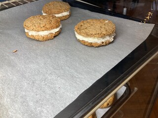 oatmeal cream pies in bakery