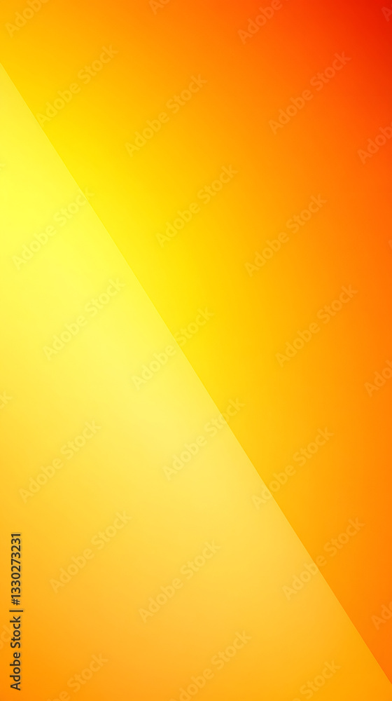 Fototapete Diagonal yellow-orange gradient design creating warm, energetic background with vibrant color transition and positive visual impact