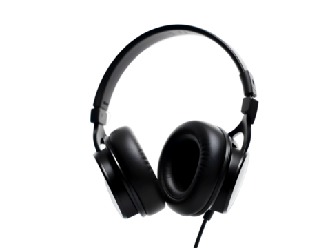 Headphones isolated on transparent background