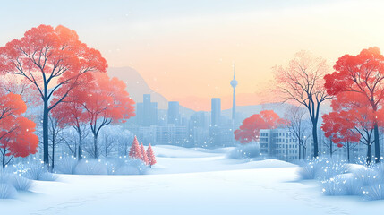 Winter Cityscape