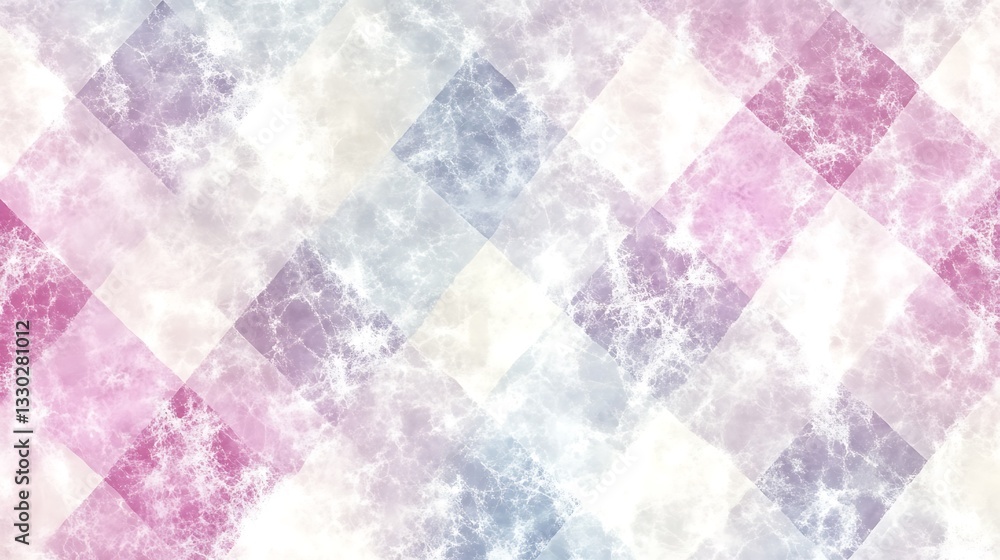 Aufkleber abstract pattern featuring colorful overlapping square diamond shapes