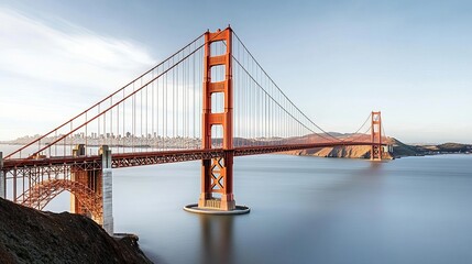 Obraz premium Golden Gate Bridge Icon: San Francisco Landmark 