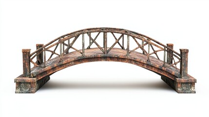 Obraz premium Vintage Bridge Isolated with Clipping Path 