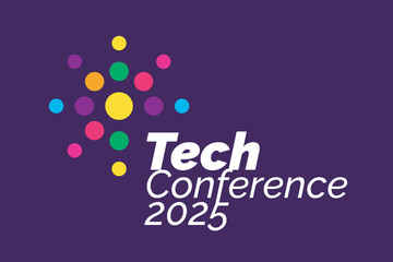 Colorful Tech Conference Logo Template for your event