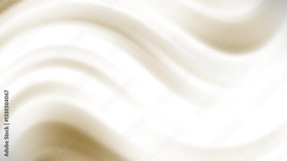 Poster a smooth, creamy texture flows gracefully in soft, wavy patterns, creating a calming, abstract backg