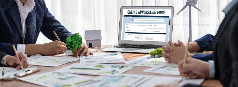 Poster online application form for brisk registration on the internet website