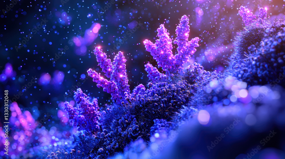 Poster visualization of interferon secretion by immune cells in a bioluminescent environment