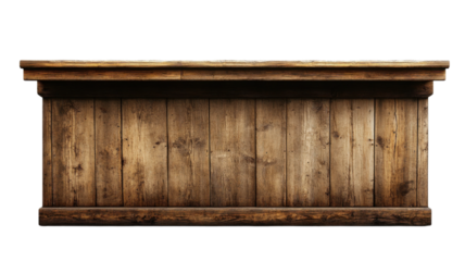 Rustic wooden bar counter designed for a cabin or lodge, showcasing natural textures and craftsmanship