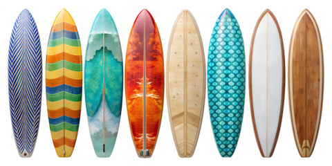 vector illustration of surfboards
