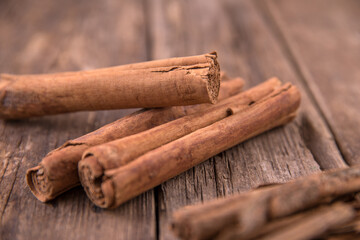 Large sticks of beautiful fragrant cinnamon