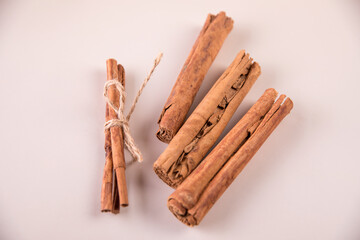 Large sticks of beautiful fragrant cinnamon