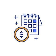 Calendar Icon for Payment Due Dates and Reminders.